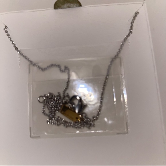 Coach gold-tone necklace with C pendant - Picture 2 of 4